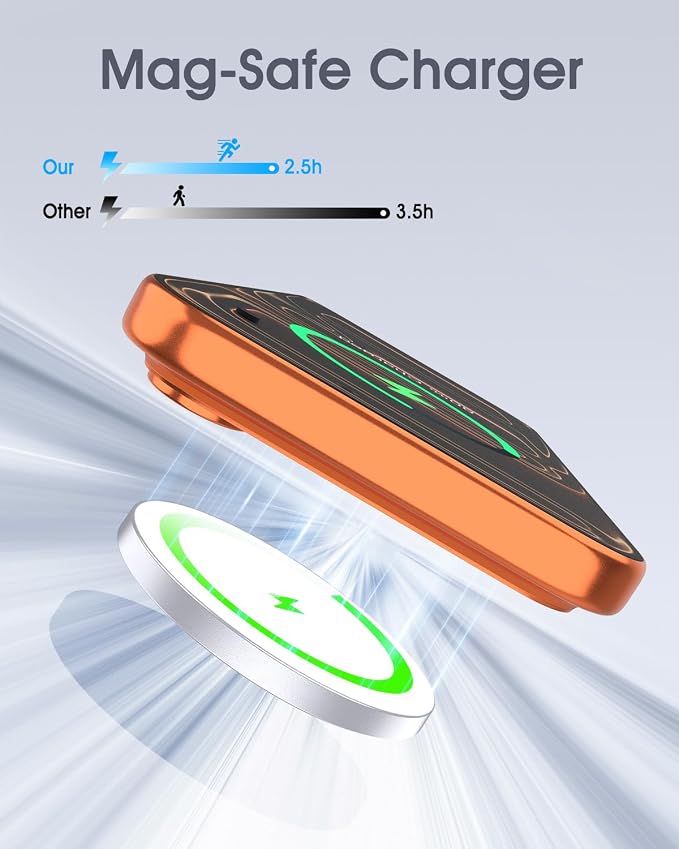 WRVVR for Apple Mag-Safe Charger 2 Pack, Magnetic Wireless Charger for iPhone 17/17 Pro/17 Pro Max/Air/16 15 14 13 12 Pro Max Plus mini,Charging Pad for Airpods Pro 3 2,Strong Magnet, Black