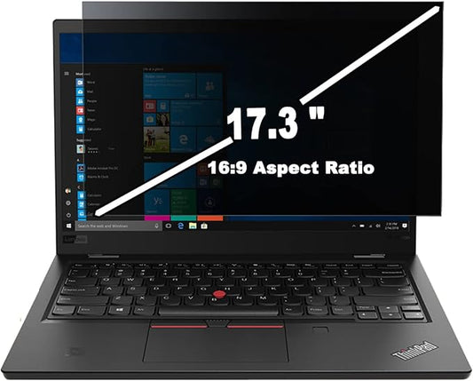 17.3 Inch Laptop Privacy Screen Protector Designed for HP Envy/Dell/Asus/Acer/Samsung/Lenovo,Matte Eye Protection Anti Glare Anti peep Protector Film for All 17.3" with 16:9 Aspect Ratio Laptop Privacy Guardian