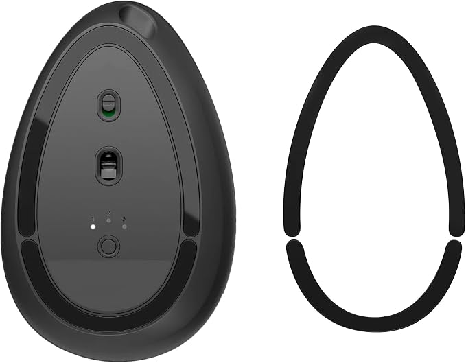 kwmobile Mouse Feet Replacement Compatible with Logitech MX Vertical Computer Mouse Skates Sticker - Black