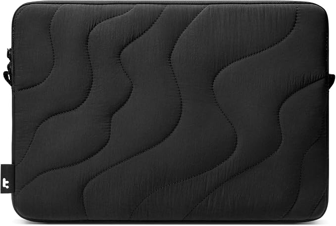 tomtoc 360 Protective Puffy Laptop Sleeve for 16-inch MacBook Pro M5 Pro/Max (2026) A3428 A3429, M4/M3/M2/M1 Pro/Max A3403 A3186 A2991, Quilted Design Soft Cute Puffer Bag Case for Dell XPS 16 Laptop