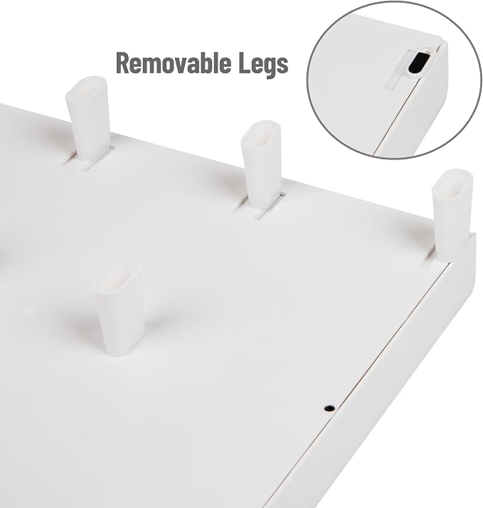 Mind Reader PC, Laptop, IMAC Monitor Stand and Desk Organizer, White
