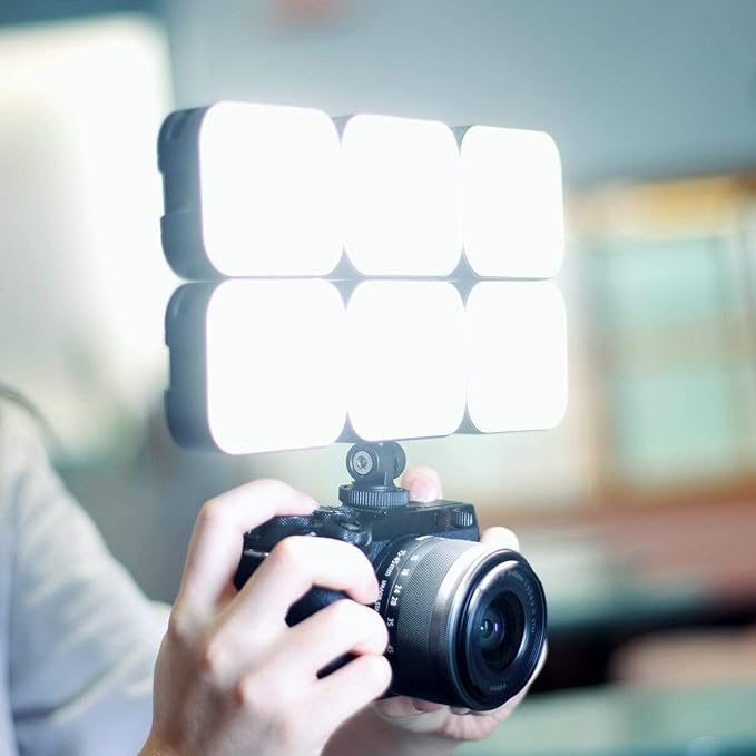 VIJIM VL100C Bi-Color LED Video Light on Camera,Mini Rechargeable 2000mAh LED Camera Lights,CRI95+ Dimmable 2500-6500K Ultra Bright Photo and Video Lighting,LED Fill Lamp