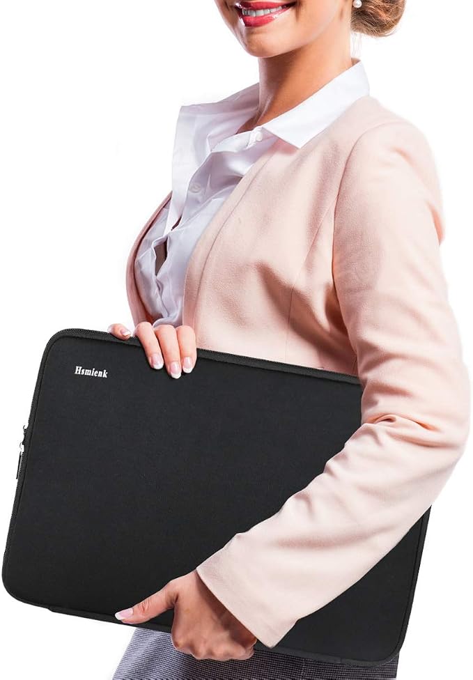 Laptop Sleeve 15.6 Inch, Durable Shockproof Protective Cover Flip Case Briefcase Carrying Computer Bag Case Compatible with 15.6 Inch HP, ASUS, Lenovo, Acer, Notebook, Computer, Black