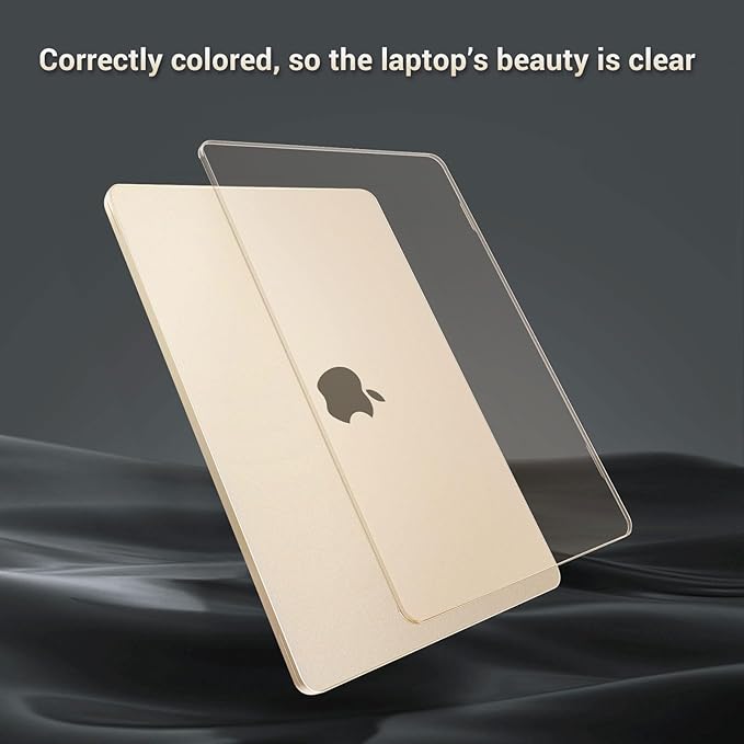 MOSISO for MacBook Air 15 inch Case M5 2026 M4 M3 M2 2025-2023 A3448 A3241 A3114 A2941, 4 in 1 Kit Seamlessly Closes Anti-Fingerprints Matte Hard Shell,Great for Business Travel Study, Starlight Clear