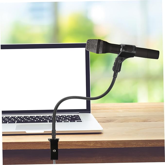 VICASKY 1set Adjustable Gooseneck Microphone Stand Phone Holder for Desk Versatile Microphone Arm for Streaming Recording and Video Conferencing Stable Base Easy Installation Angle