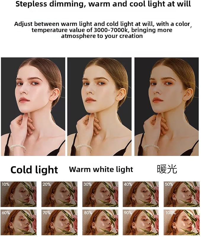 LED Video Light for Camera, Mini Rechargeable Photography Fill Light CRI 95+, Portable Bi-Color 2500K-6000K Vlog Light with 2000mAh Battery for Nikon Sony DSLR, YouTube TikTok Vlogging Zoom Call