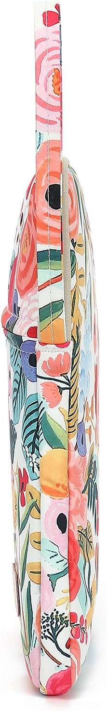 Garden Rose Laptop Sleeve with Pocket, Water-Resistant Fabric, Soft Inner Lining, Protective Case for 12.5-13.3 inch Laptops