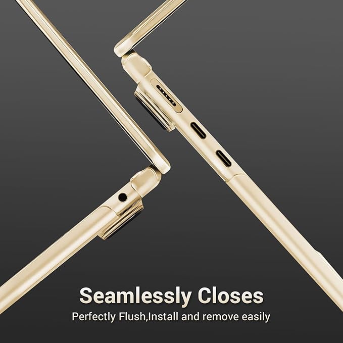 MOSISO for MacBook Air 15 inch Case M5 2026 M4 M3 M2 2025-2023 A3448 A3241 A3114 A2941, 4 in 1 Kit Seamlessly Closes Anti-Fingerprints Matte Hard Shell,Great for Business Travel Study, Starlight Clear