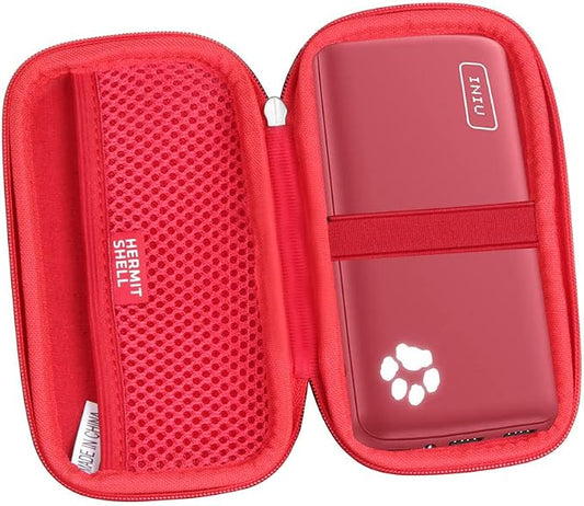 Hermitshell Hard Travel Case for INIU Portable Charger 10000mAh Power Bank [2022 Version] (Red)