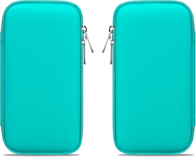 Canboc Electronics Travel Organizer, MacBook Charger Carrying Case, Electronic Accessories Portable Cable Storage Bag for Charging Cord, Power Adapter, MagSafe, USB Hub, Power Bank, Earbuds, Turquoise