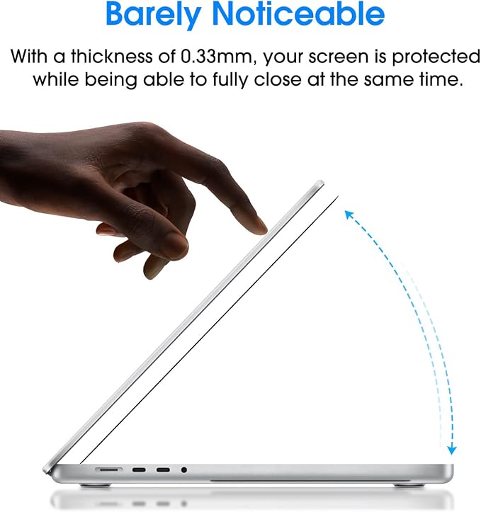 amFilm MacBook Pro 16.2 inch M4 Pro/M4 MAX/M3 Pro/M3 Max/M2 Pro/M2 Max/M1 Pro/M1 Max Chip Tempered Glass Screen Protector 2021-2024 Release, [9H Hardness][ Anti-Scratch][ Anti-fingerprint],1 Pack