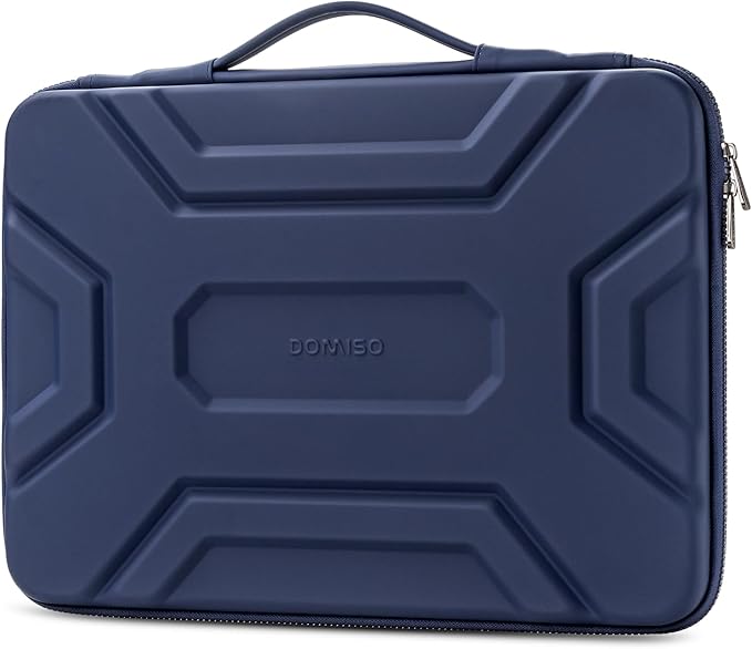 DOMISO 15.6 inch Laptop Sleeve, Shockproof and Waterproof EVA Protective Laptop Case, Laptop Sleeves for 16" MacBook Pro/Max M2 M1 2019-2023,15"-16" HP Dell Asus Laptop,Dell XPS 15, Dark Blue