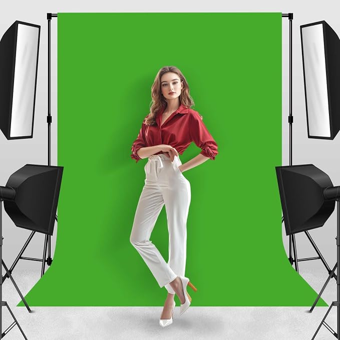Photo Backdrop Green Background Professional 6x9ft Seamless Design to Eliminate Wrinkles Digital Accessories Photography Scene Background Children's Birthday Party