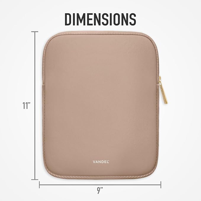Vandel 9-11 Inch Tablet Sleeve, iPad Sleeve 11 inch Travel Pouch, Fits iPad Pro 11 Inch M4/ 10th Generation 10.9, 9/8th Gen 10.2/ Air 11" 5/4/3 10.9"/10.5", Pro 11 M2, Tab S8/S9