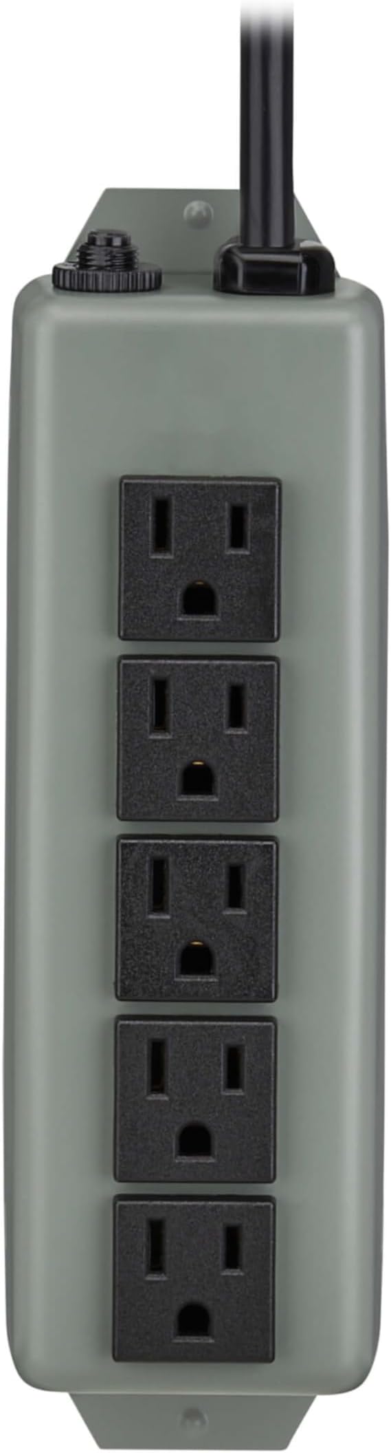 Eaton Tripp Lite Series 5-Outlet Heavy Duty Power Strip, Metal, Mountable (Wall Mount & Under Desk), 6ft Extension Cord, 15A Circuit Breaker, Industrial Garage Shop Work Bench Applications (602)