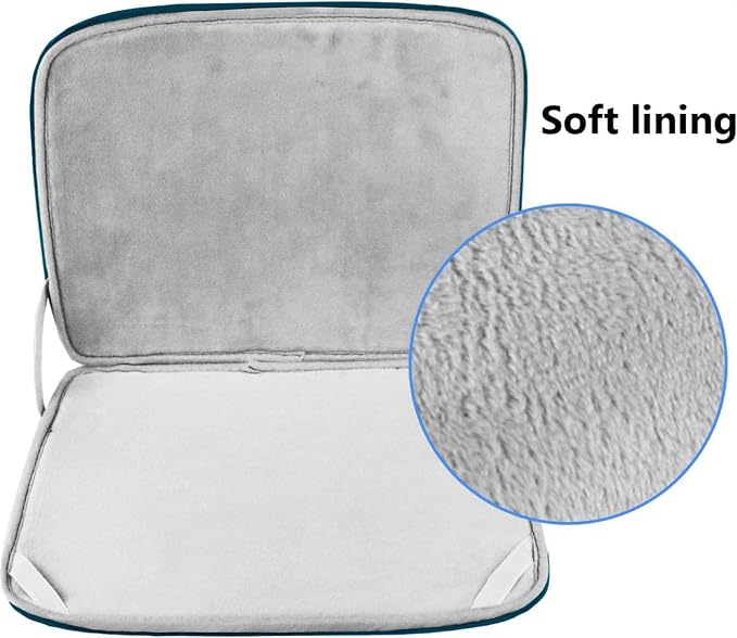 Laptop Sleeve 14 inch, Upgrade Durable Shockproof Protective Computer Cover Flip Case Briefcase Carrying Bag Compatible with 14" HP, Lenovo, Asus, Acer, Notebook, Chromebook Computer, Cyan