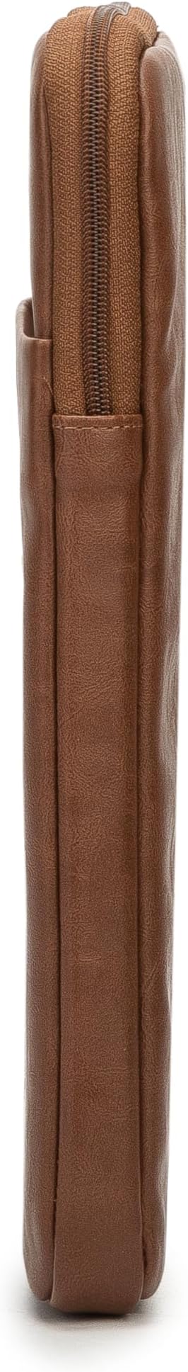 Kinmac 360° Protective Vertical Laptop Sleeve Case Cover Bag (Coffee PU, 12.5 inch-13.3 inch)
