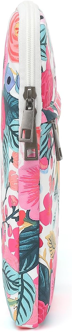 Floral Pattern Laptop Sleeve Case Cover with Pocket for MacBook Pro 14 inch and 14 inch-14.4 inch HP, Lenovo, Dell, ASUS, Acer Notebook Computer