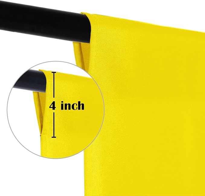 Sugargirl 10X10FT Yellow Backdrop Background for Photography, Photo Backdrop Yellow Screen Photo Booth Backdrop for Photoshoot Party Video(1 Panel)