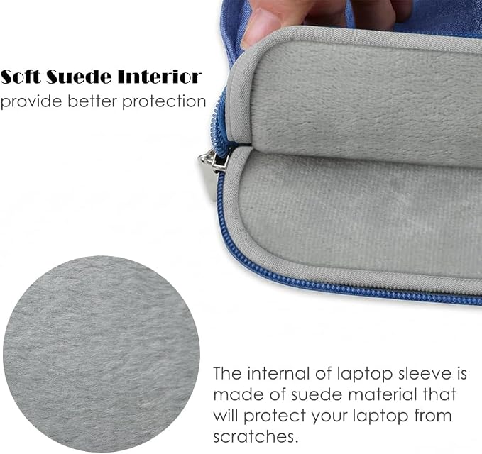 Laptop Sleeve Case for MacBook Neo 13'' with A18 Pro Chip Released in 2026 (Model:A3404) Protective with Handle Travelling Carrying Canvas Bag Accessories for Home Office (Aqua)