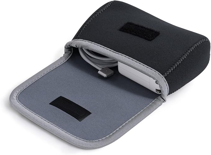 LENTION Medium Tech Pouch Storage Bag Cases for Accessories Laptop MacBook Power Adapter, Wireless Mouse, iPhone Chargers, Cellphone, Power Bank, Cord, Travel Cable Electronic Organizer - Dark Gray