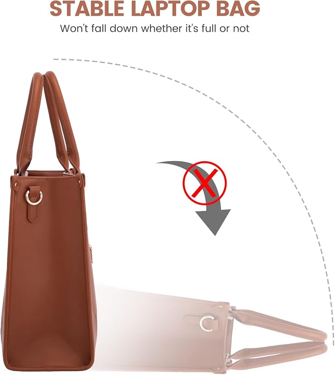 LOVEVOOK Laptop Bag for Women 15.6 lnch,Waterproof Laptops Tote Bags for Womens,Professional Work Bags for Women with Cup Holder,Large Laptop Purse Computer Briefcase Office Teacher Clutch Bag,2 PCS