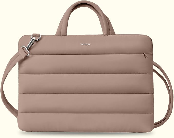 Vandel 15-16 inch Laptop Carrying Case Sleeve with Strap, Shoulder Bag with Handle, 16 in Laptop Computer Bag for Women, MacBook Air 15 Inch Carrying Case, MacBook Pro 16, 15.6 in HP, Dell Messenger