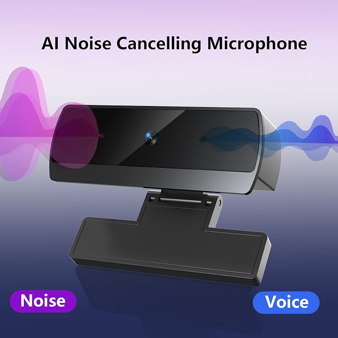 HD 1080p Webcam with Microphone, USB Computer Web Camera, Streaming Camera, Noise Reduction, Auto Light Correction, Plug & Play for PC/Laptop, Works with Zoom, Skype, Teams