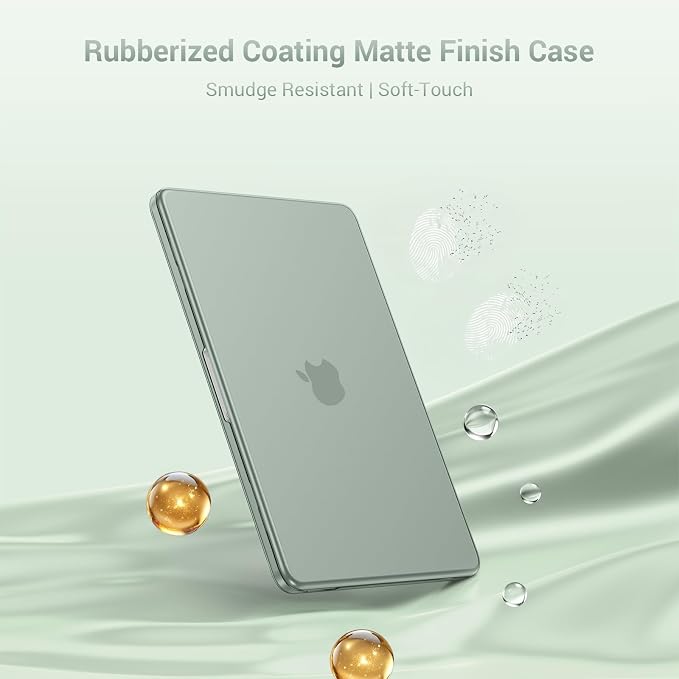 MOSISO Compatible with MacBook Neo Case 13 inch 2026 Release Model A3404 with A18 Pro Chip, 4 in 1 Kit Precision Fit Crack & Scratch Resistant Protective Hard Shell Case Cover, Antique Green