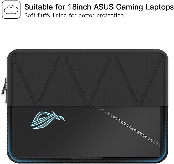 Smatree 18 inch ASUS Gaming Laptop Hard Sleeve for ROG Strix Scar 18 2025 G835/2024/2023 G834, for ROG Strix G18 2025/2024/2023 G814, Protective Carrying Case for ASUS ROG Strix 18