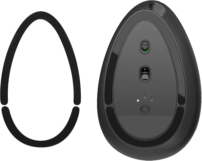 kwmobile Mouse Feet Replacement Compatible with Logitech MX Vertical Computer Mouse Skates Sticker - Black