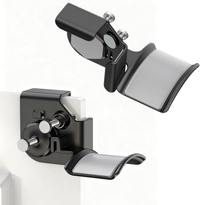 Monitor Stand for Headphones and Headsets, Clamp-On Adjustable Headset Holder Space-Saving Desk Organizer(Black)