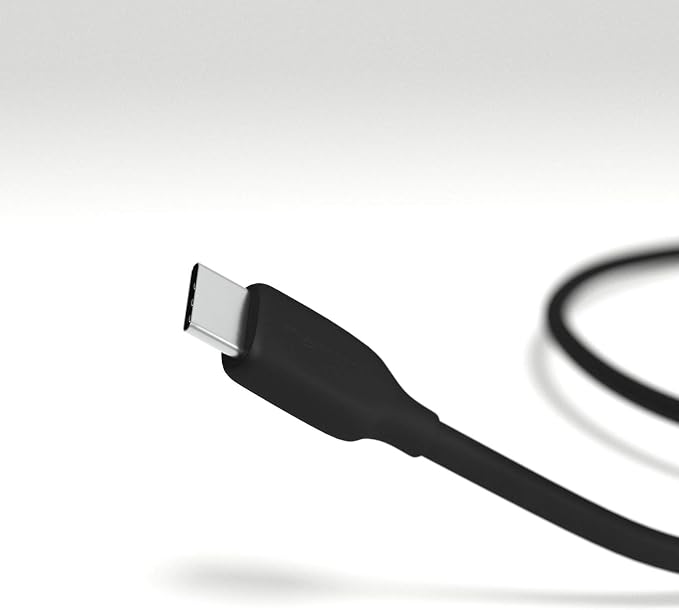 Amazon Basics USB-C to USB-A 2.0 Fast Charging Cable, 480Mbps Speed, USB-IF Certified, Fast Data Transfer, for Apple iPhone 16/15, iPad, Samsung Galaxy, Tablets, Laptops, 6 Foot, Black (Pack of 2)