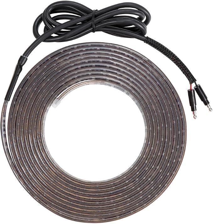 Maxxima 196” Red Silicone Flexible Adhesive Strip Light, Commercial Grade Truck Light, Third Brake Light or Clearance Marker for Tankers, Ring of Safety for Trailers, 3M Stick Tape, 12.8VDC, 3.1A