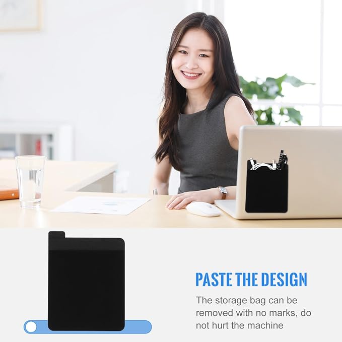 1Pcs Elastic Laptop Portable Organizer for Tablets Laptops Storage Bag for Mouse and External Hard Data Cables Black