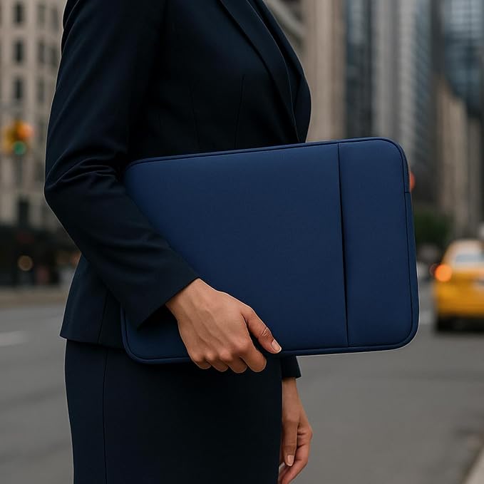Laptop Sleeve for MacBook Neo/Air/Pro 13 inches A18/M5/M4/M3/M2/M1 Chip 2026-2020 A3404 A3449 A3240 A3113 with 2 Pockets Tablet Bag Case Accessories (Indigo)