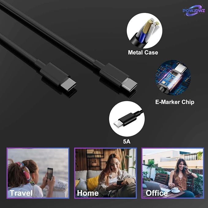45W USB C Charger Super Fast Type C Charging Compatible with Samsung Galaxy S26 S25 S24 S23 Ultra S26+ S25+ S24+ S23+and More Series,Wall Android Phone Charger & 6ft C Cable Cord (Black 1)