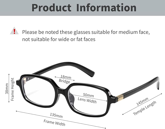Retro Rectangle Blue Light Blocking Glasses for Women 90s Fake Eyeglasses Y2K Fashion Computer Glasses Tortoise Frame