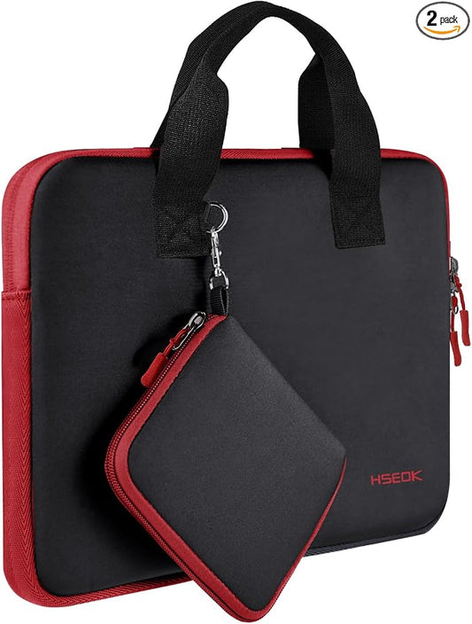 11.6 12.9 13 inch Elastic Laptop Sleeve with Small Case Compatible with 13 inch MacBook Neo Air Pro M5/M4/M3/M2/M1, iPad 13 12.9, XPS 13 and Most 11.6 12.9 13 inch Notebooks Tablets,B01K02
