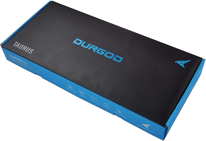 DURGOD Taurus K320 TKL Mechanical Gaming Keyboard - 87 Keys - Double Shot PBT - NKRO - USB Type C (Cherry Speed Silver, Space Grey)