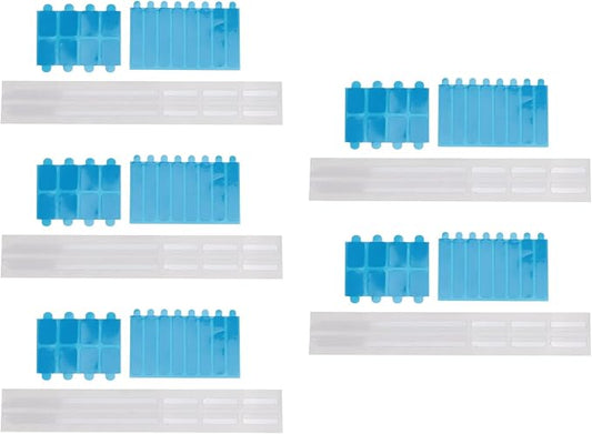 Privacy Screen Adhesive Strips and Plastic Slide Mount Holder Tabs for Computer Monitors and Laptops, Mount for Privacy Screen Protector Privacy Filter, 5 Set Replacement Kits