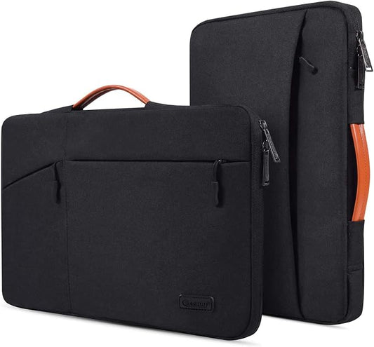 17.3 inch Laptop Case Briefcase Bag for HP 17 17.3 Laptop, HP Pavilion 17/ Envy 17T/ PROBOOK 17, Dell Inspiron 17, Lenovo Ideapad L340 17.3, Acer Aspire 17, ASUS VivoBook 17 Laptop Sleeve,Black