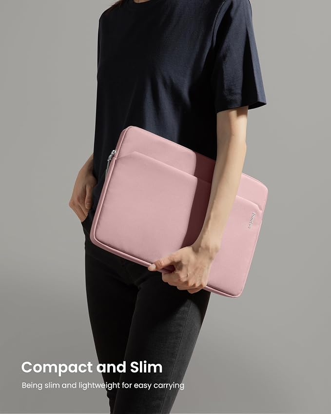 tomtoc Slim Laptop Sleeve for 14-inch MacBook Pro M5/M4/M3/M2/M1 Pro/Max 2026-2021, Water-Resistant Protective Case for 13.8 Inch Surface Laptop AI PC, Accessory Bag