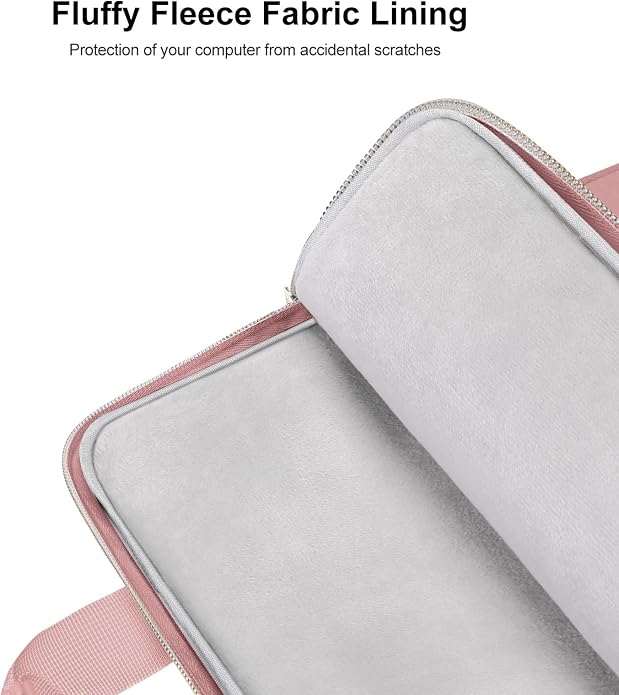 MOSISO Vertical Laptop Bag,Computer Bags,Rhombus Quilted Laptop Shoulder Bag with Trolley Sleeve&Pocket&Handle