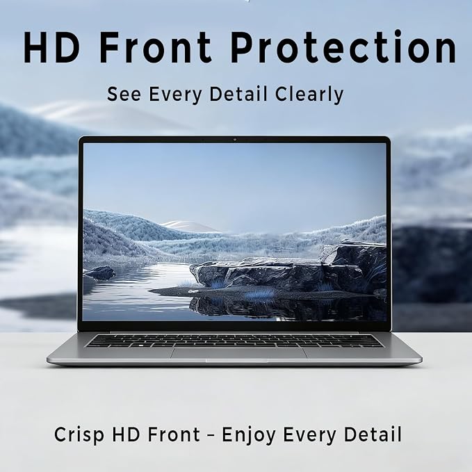 Laptop Privacy Screen 15.6 Inch 16:09 , Anti-Spy Privacy Filter with Anti-Glare Blue Light Protection, Removable Computer Monitor Shield for HP Lenovo Dell Acer Asus ThinkPad Envy XPS (15.6" (16:9, 13.6×7.6 in))