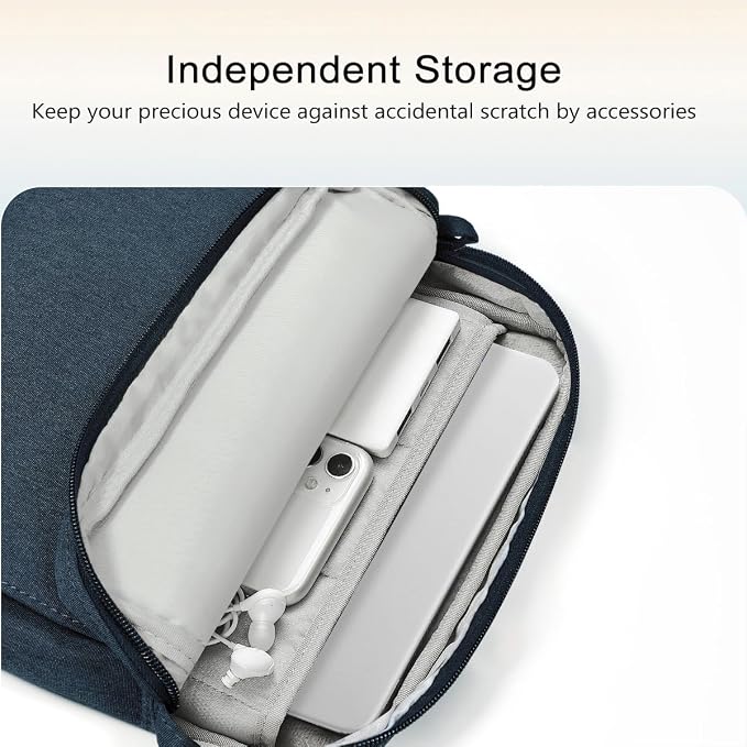 TiMOVO Laptop Sleeve Bag for MacBook Neo 13 inch 2026 Model A3404 with A18 Pro Chip, Handle Carrying Case with Shoulder Strap, Indigo