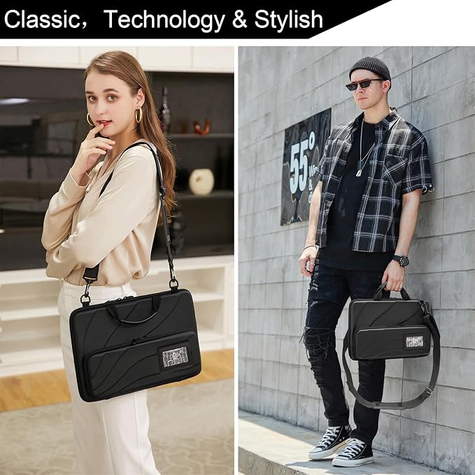BUG 17.3 Inch Laptop Case Hard Shell, Protective Laptop Carrying Case with Stand for Heat Dissipation