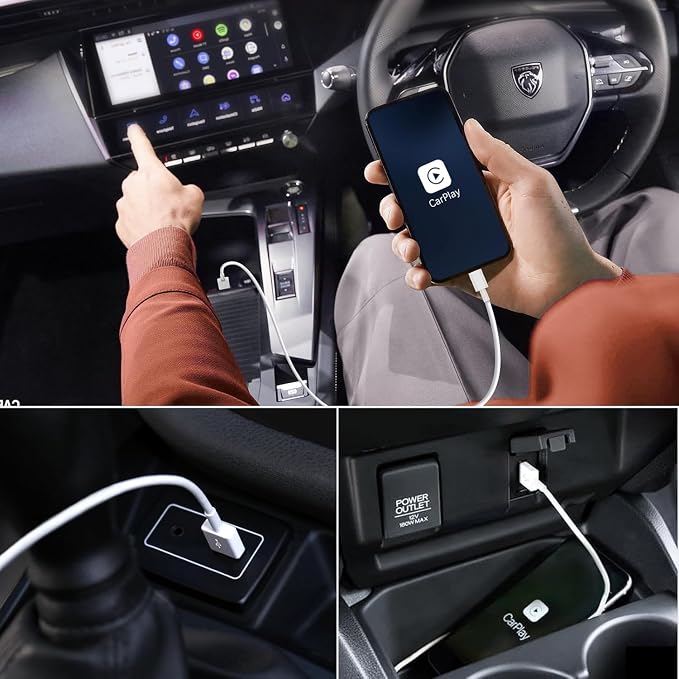 Car Carplay Cable for iPhone 17 16 15 Charger Cord,3/3/6/6FT USB A to USB C Cable for iPhone 17 Pro Max/16 Pro/15 Plus Charger,USB C Car Charger for Apple 17 Air/16 Pro Max/16e/15/iPad Pro-Green