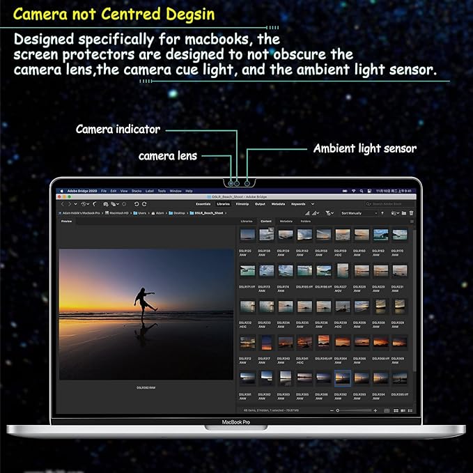 FILMEXT for Macbook Pro 13 Anti-Glare Anti-Blue Light Screen Protector Filter, Macbook Pro 13 inch(2016~2022) M1/M2 Eye Protection Blue Light Blocking Filter Reduces Digital Eye Strain