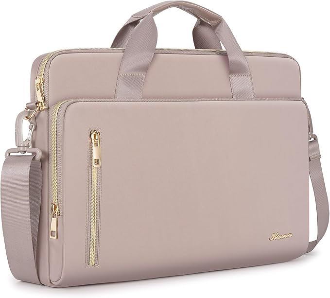 KIZUNA Laptop Bag 17 Inch Computer Shoulder Messenger Case Sleeve Briefcase For 17" Lenovo IdeaPad 3i Gen7/LG gram 17/17.3" MSI 17/Dell G7/17.3" HP ProBook 470/Lenovo Ideapad 700/DELL,Khaki